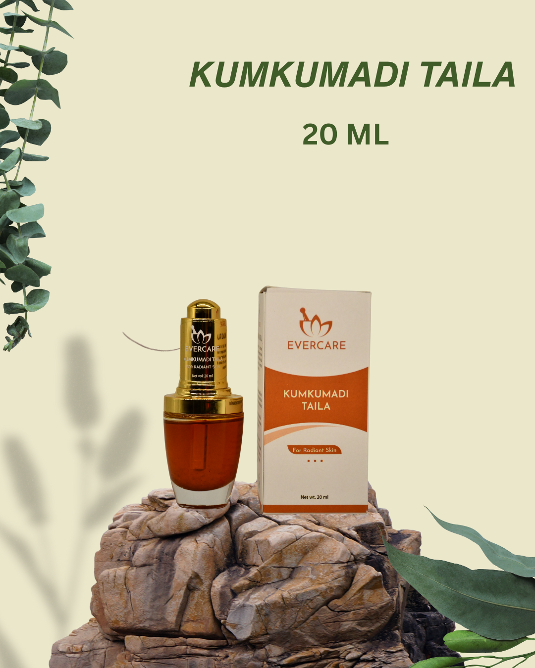 Kumkumadi Taila Ayurvedic Face Oil – 100% Natural with Saffron & Sandalwood
