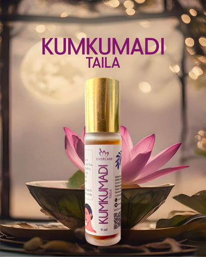 Natural ingredients used in Kumkumadi Taila – saffron, sandalwood, rose, and vetiver