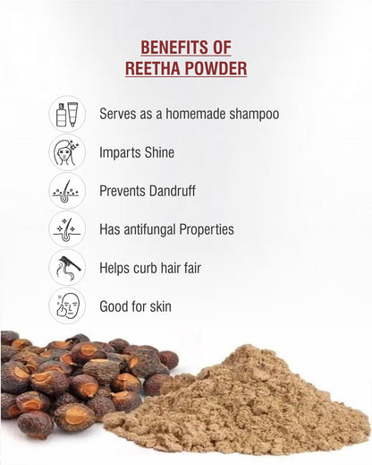 Reetha Powder /Soap nut powder 100gm